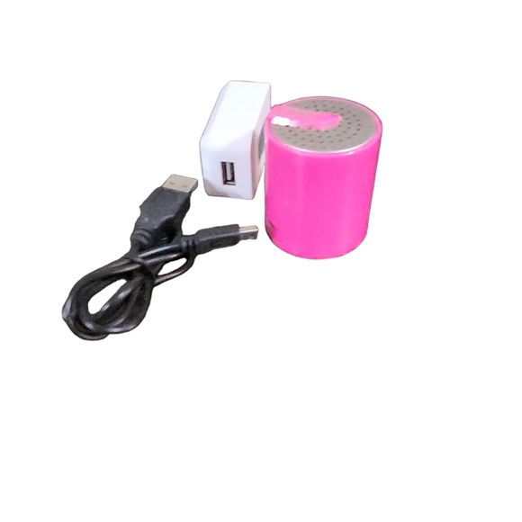 Tech & Go Splash Rechargeable Portable Speaker Bluetooth in PINK w/ Wall Chger - Picture 1 of 16